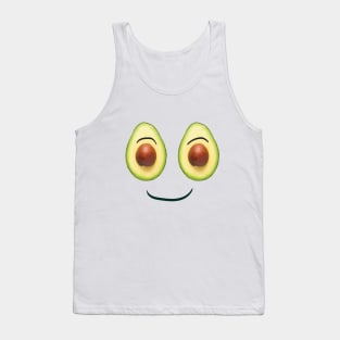 Avocado happy face Tank Top